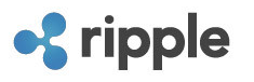 Ripple logo on the display of the website